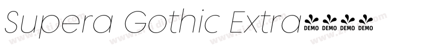 Supera Gothic Extra字体转换